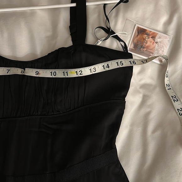 Self-Portrait Sleeveless Wide Leg Black Jumpsuit - Picture 9 of 10